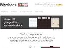 Tablet Screenshot of nordoors.com